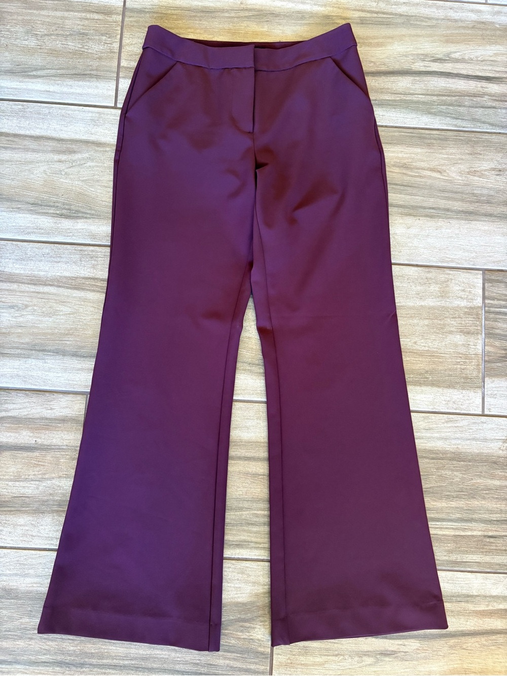 41 Hawthorn Burgundy Flare Office Pants 2P